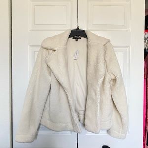 White Sherpa Jacket Banana Republic
